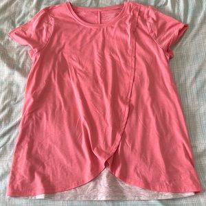 Pink maternity/nursing shirt